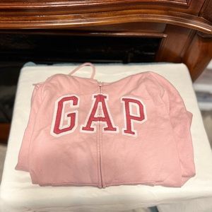 Two toned zip up sweatshirt (with hood)